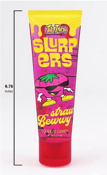 (S5-07) CHINA - Too Tarts - Slurpers Squeeze Candy - SWEET 4oz (113g)  x 12 units - SugarMarket.ca