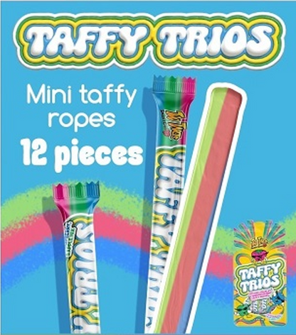 (S7-03) TOO TARTS - TAFFY TRIO (12PCS) PEG BAG 3.4OZ (96G) X 24 BAGS