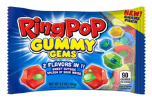 Topps Ring Pop - Gummy Gems 3.7oz (105g) Share Size x 16 units