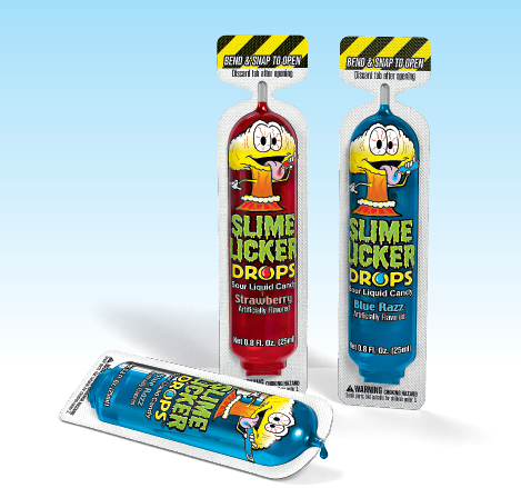 (S1-01) Toxic Waste Slime Licker - DROPS - Blue Razz & Strawberry 0.8oz (25ml) x 30 units