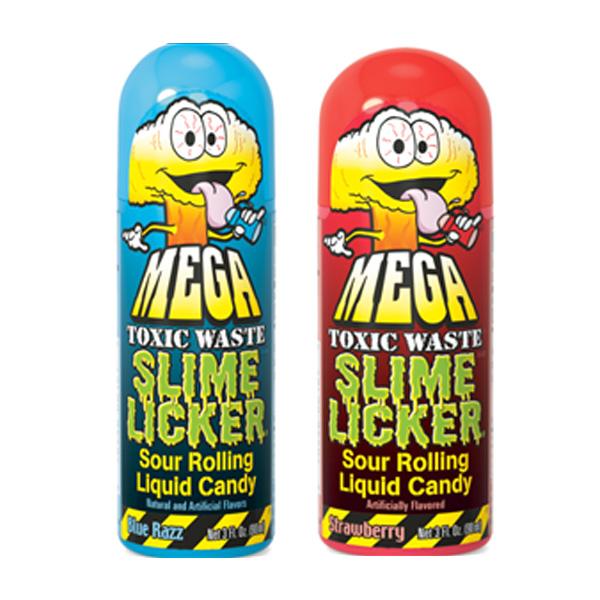 (S1-01) Spain - Toxic Waste  Slime Licker 2.0 -  MEGA Blue Razz & Strawberry 3oz(85g) x 12 Units