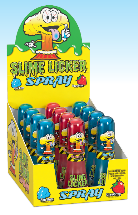 (S1-01)  Turkey - Toxic Waste Slime Licker - SPRAY - Blue Razz & Strawberry 0.95oz x 12 units