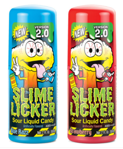 (S1-01) Spain - Toxic Waste Slime Licker 2.0 - Blue Razz & Strawberry 2oz (57g) x 12 units