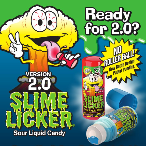 (S1-01) Spain - Toxic Waste Slime Licker 2.0 - Blue Razz & Strawberry 2oz (57g) x 12 units