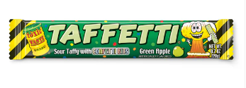 (S4-01) Toxic Waste Taffetti - Green Apple  20g x 24 Units