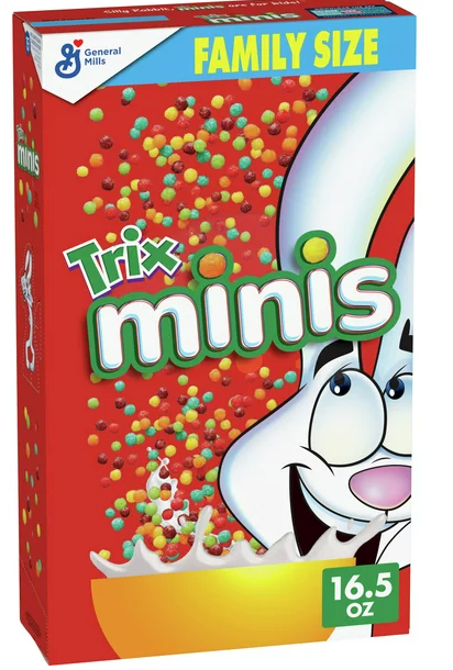 Cereal - Trix - Minis Family Size 16.5oz (467g) x 1 unit