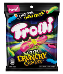 Trolli Peg Bag - Sour Crunchy Crawlers 4.25oz x 12 units