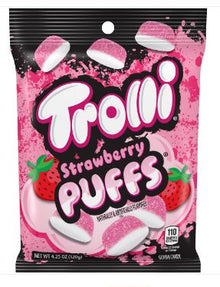 (S1-06) Box - US - Trolli Peg Bag - Strawberry Puff 4.25 oz x 12 units - SugarMarket.ca