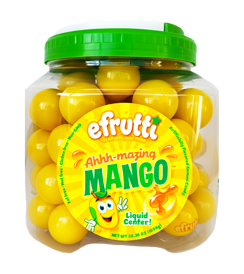 (S1-06) Bulk - efrutti Ahhh-Mazing Mango Tub - 19g x 85 Pieces