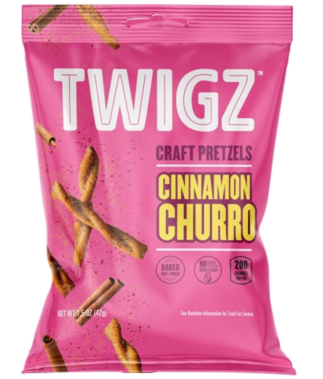 (S6-04) Chips - Twigz Pretzels - Cinnamon Churro 1.5oz (42g) x 36 Units