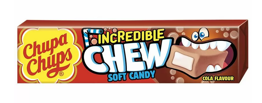 UK - Chupa Chups Incredible Chew Soft Candy - Cola 45g x 20 units