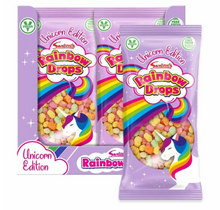 UK - Swizzels Unicorn - Rainbow Drops 80g x 8 units