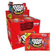 UK Bazooka Push Pop Gummies 45g x 24 units