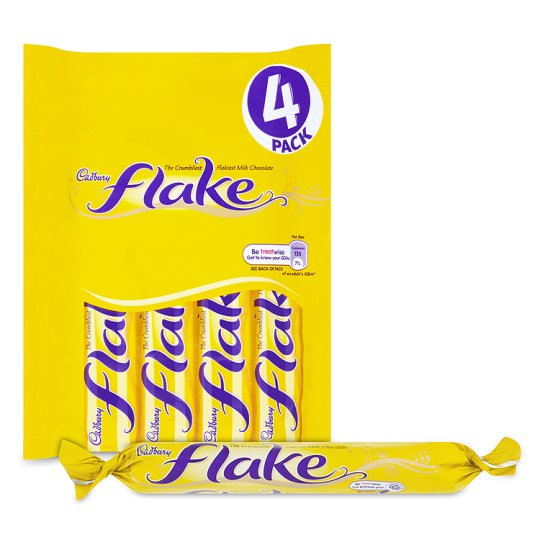 UK CADBURY FLAKE 80 units (20gx4 PACK) x 20 Bags Fresh Special!