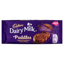 UK Cadburys Puddles Smooth Hazelnut 90g x 18 units