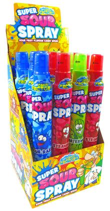 UK CRAZY CANDY FACTORY SUPER SOUR SPRAY 90ML x 16 units