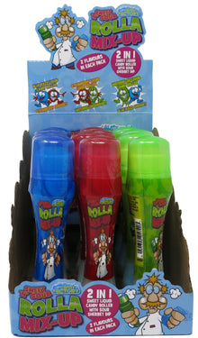 UK CRAZY CANDY FACTORY SWEET N SOUR ROLLA MIX-UP 32G X 12 UNITS