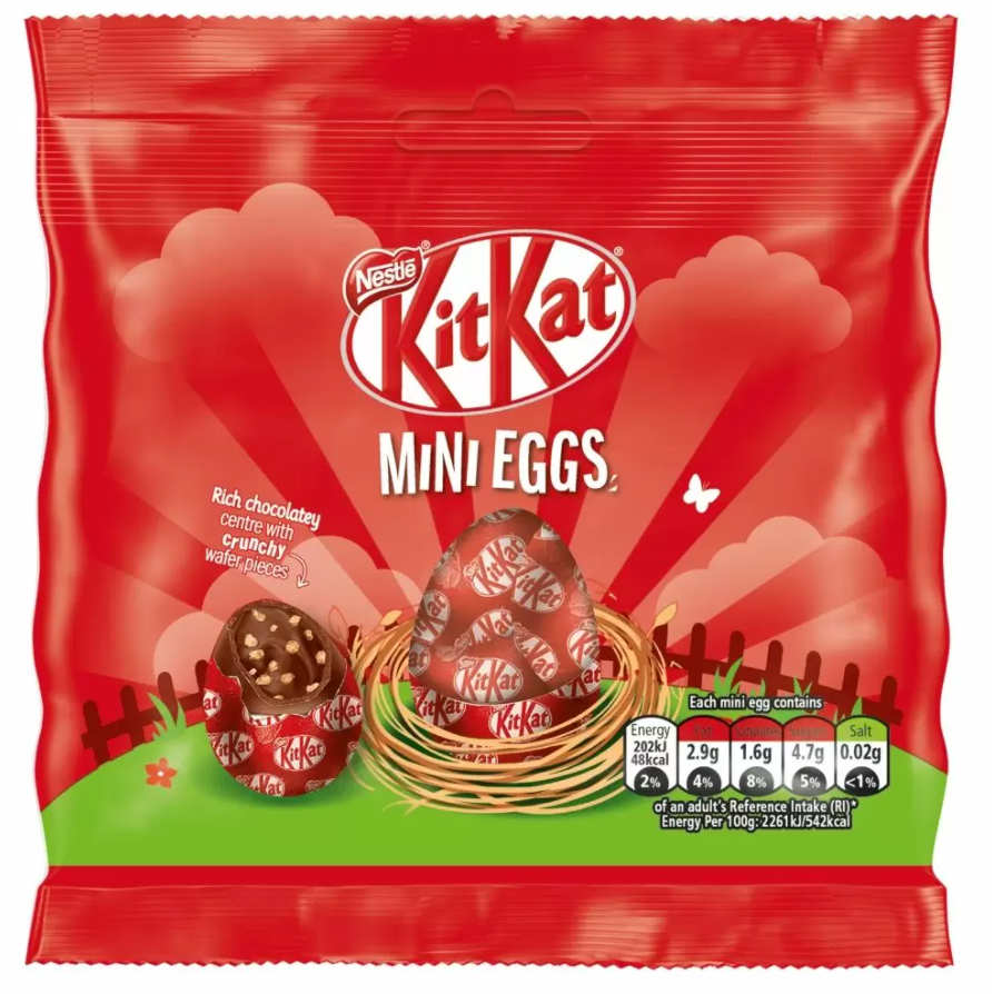 SINGLE - UK Kit Kat Mini Eggs Pouch 81g x 1 unit