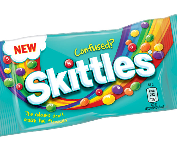 UK WRIGLEYS SKITTLES CONFUSED 55G X 36 units