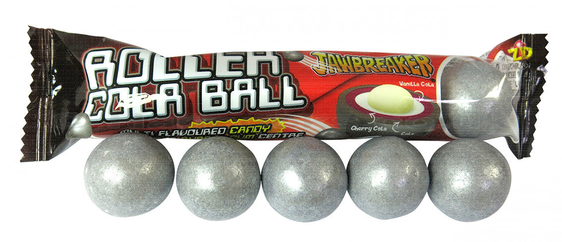 UK ZED CANDY ROLLER - COLA BALL JAWBREAKER X 30 units