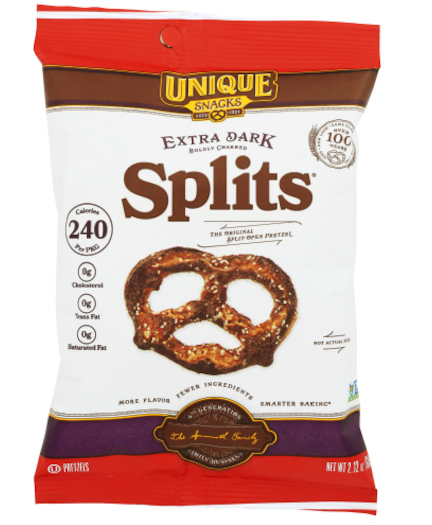 (S6-10) Us - Pretzel - Unique Snacks - Extra Dark Splits 2.12oz (60g) x 10 Units