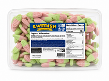 (S1-10) Bulk - Swedish Style - Watermelon Logos Tub 5lb (2267g) x 1 Unit