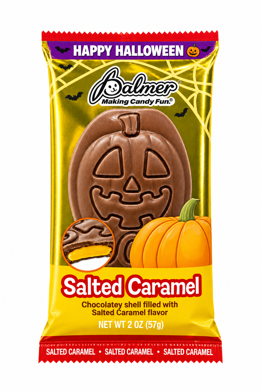 (S9-02) Halloween - Palmer Salted Caramel Pumpkins 2oz (57g) x 18 Units
