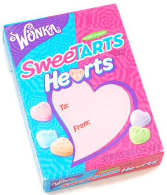 (S4-03) Valentine -  SWEETARTS CONVERSATION HEARTS1.5oz (42g) x 27 Units