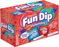 VAL - Wonka Fun Dip Candy Card Kit x 24 units