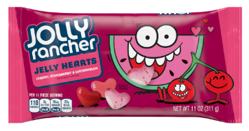 SINGLE - Val - Jolly Rancher Jelly Hearts 11oz (312g) x 1 Bag
