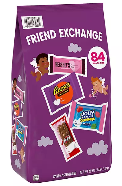 (S4-03) US - VAL- HERSHEY'S - Valentine's Variety Pack - Snack Size 48 oz (1.36kg) , 84 pcs. x 1 Unit