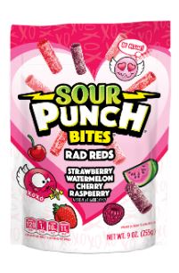 (S8-09) Valentine - Sour Punch Rad Reds Sub Bag - 9oz(255g) x 6 Units