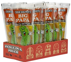 (S5-03) US - Van Holten - King Size Pickle-in-a-Pouch - Big Papa Dill x 12 units (Buyer is responsible if Pickle Juice may leak during shipping)