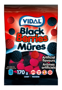 Vidal - Black Berries -  Peg 170g x 12 bags