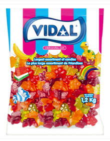 Easter - Bulk - Vidal Gummi Flowers & Butterflies 2.2lb (1KG) X 1 Bag
