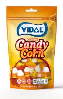 (S8-03) Halloween - Vidal Candy Corn Peg Bag - 6.35oz(180g) x 7 Units