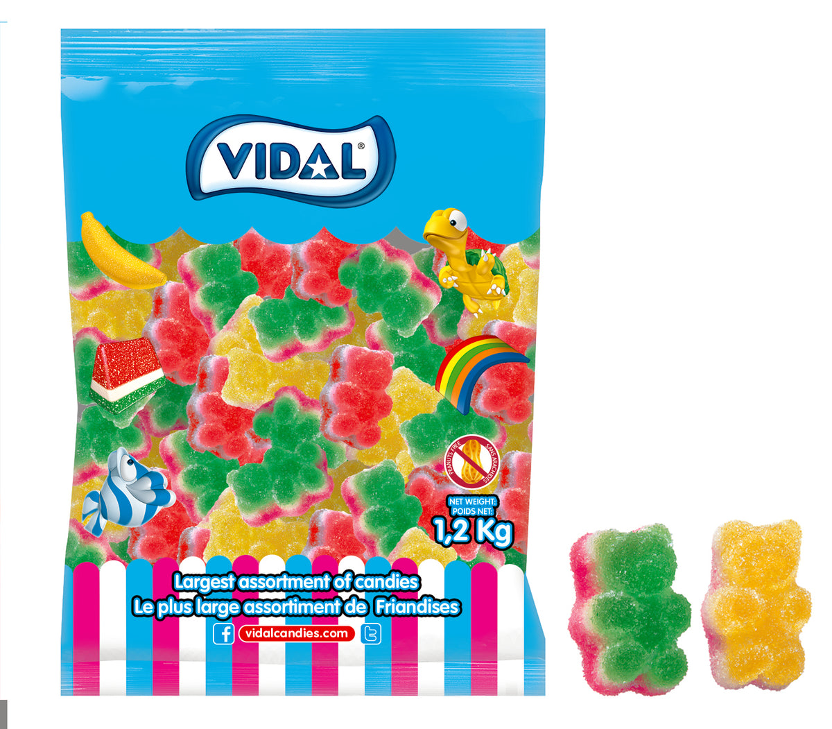 (S3-04) Bulk - Vidal Sour Triple Bears (Sugared) 4.4 lbs (2kg)