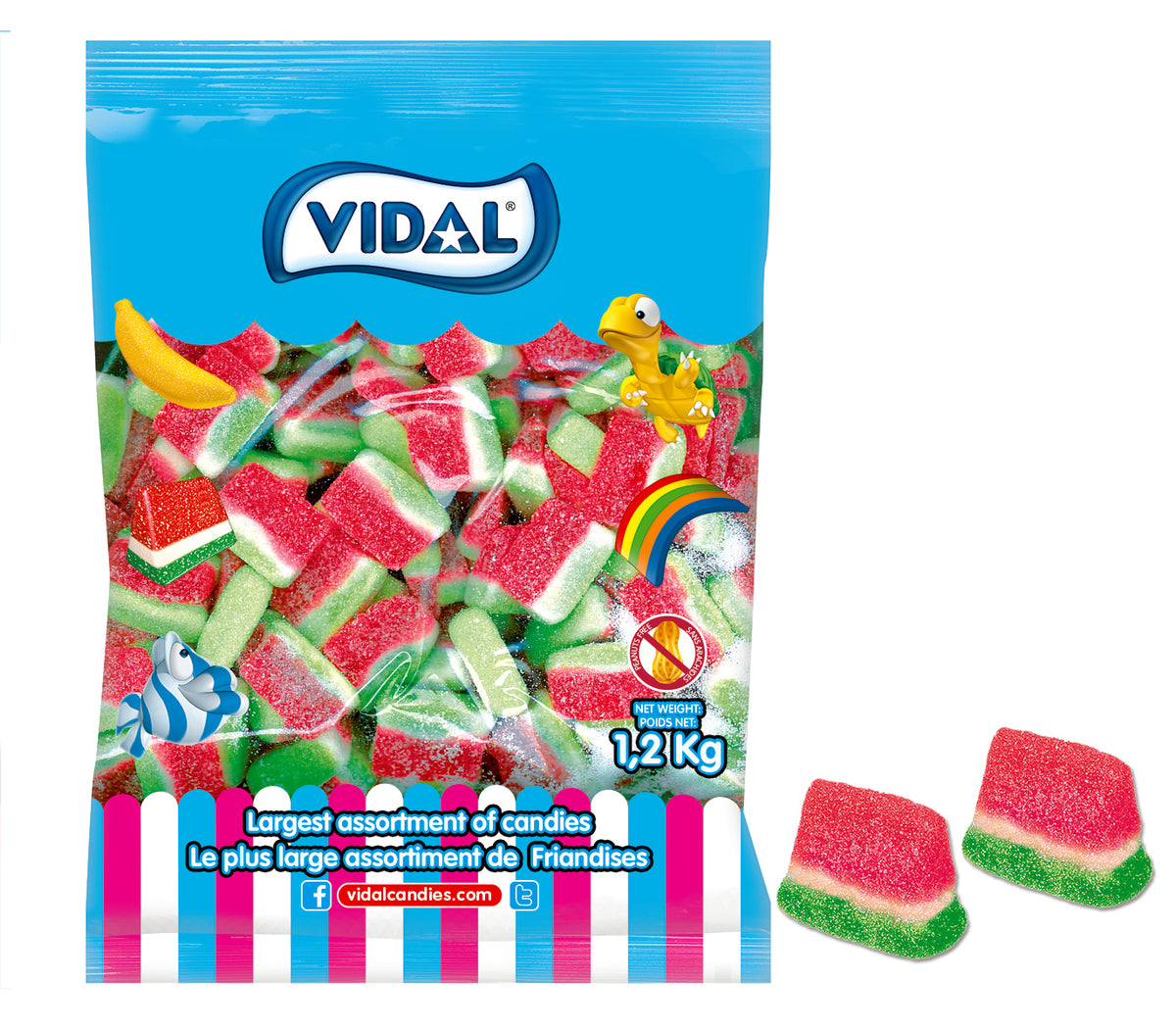 Lobby - Bulk - Vidal Watermelon Slices x 1.2 kg