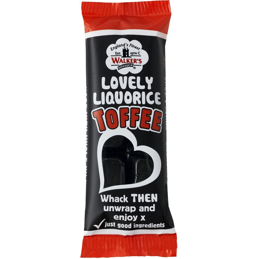 UK Walkers Nonsuch – Liquorice Toffee Bar 50g x 24 units