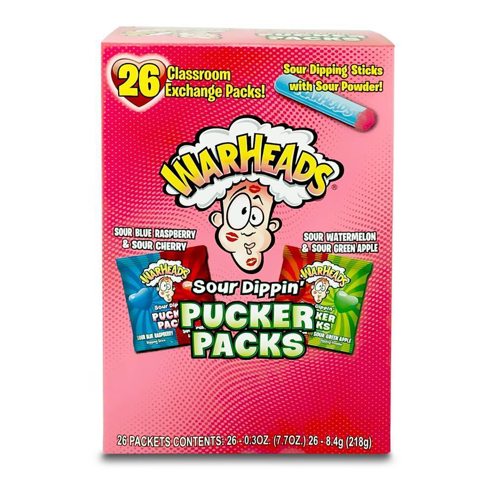 Val - Warheads Sour Dippin Pucker Packs 26-pk 7.7OZ(218g) x 12 units