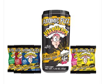 (S7-06) China - Warheads Atomic Fizz Canister 1.48 oz (42g) x 24 Units