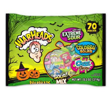 (S8-03) Halloween - Single Warheads Mixed Candy (70 Pieces) Laydown Bag - 13.2oz(374g) x 1 Bag