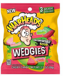 (S1-08) US -  Peg Bag - Warheads Wedgies 3.5oz x 12 units