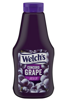 Cool - CASE - Welch - Concord Grape Jelly 20oz (566g) Squeeze Bottle x 12 units