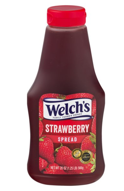 Cool - Single - Welch - Strawberry Spread 20oz (566g) Squeeze Bottle x 1 unit