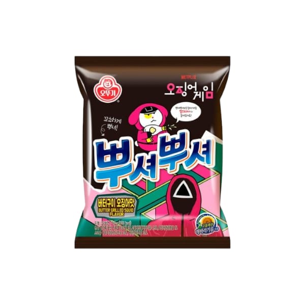 (S7-02) KOREA - Squid Games - Ppushu Ppushu - Butter Grilled Squid 90g x 24 units