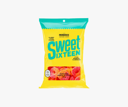(S9-04) SWEET SIXTEEN - PEACH RINGS 135g x 6 units