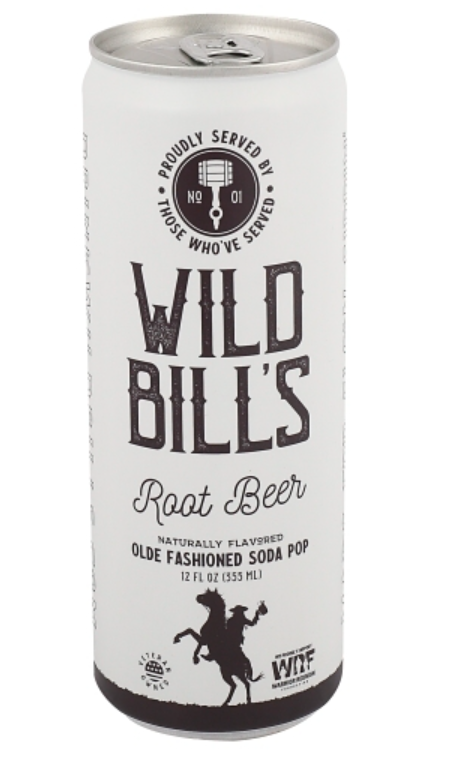 (S5-09) BEVERAGE - Wild Bill Olde Fashioned Soda - Root Beer 12 fl oz (355ml) x 12 Units