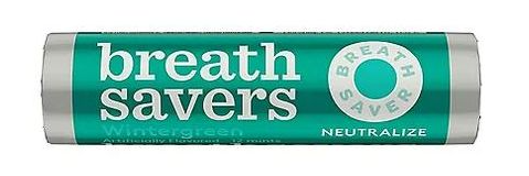 (S1-02) Single - Breath Savers Mints Roll - Wintergreen 0.75oz x 1 unit