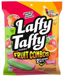 (S6-06) Us - Peg - Wonka Laffy Taffy Fruity Combos 6oz (170g) x 12 Units